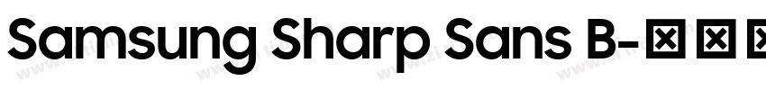 Samsung Sharp Sans B字体转换